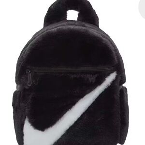 Nike Sportswear faux fur mini backpack